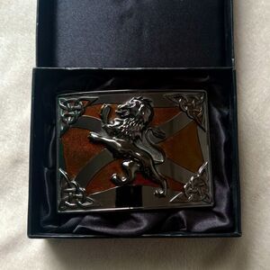 Rampant Lion Saltire Belt Buckle